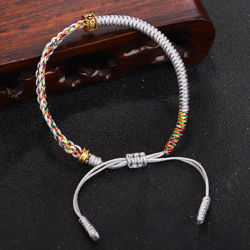 EverestArtStudios Om Mani Padme Hum Protection Luck String Bracelet