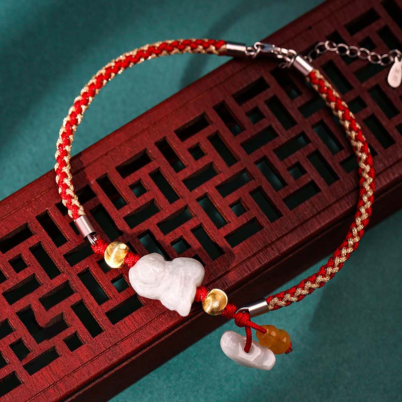 Pulsera tobillera jade zodiaco chino