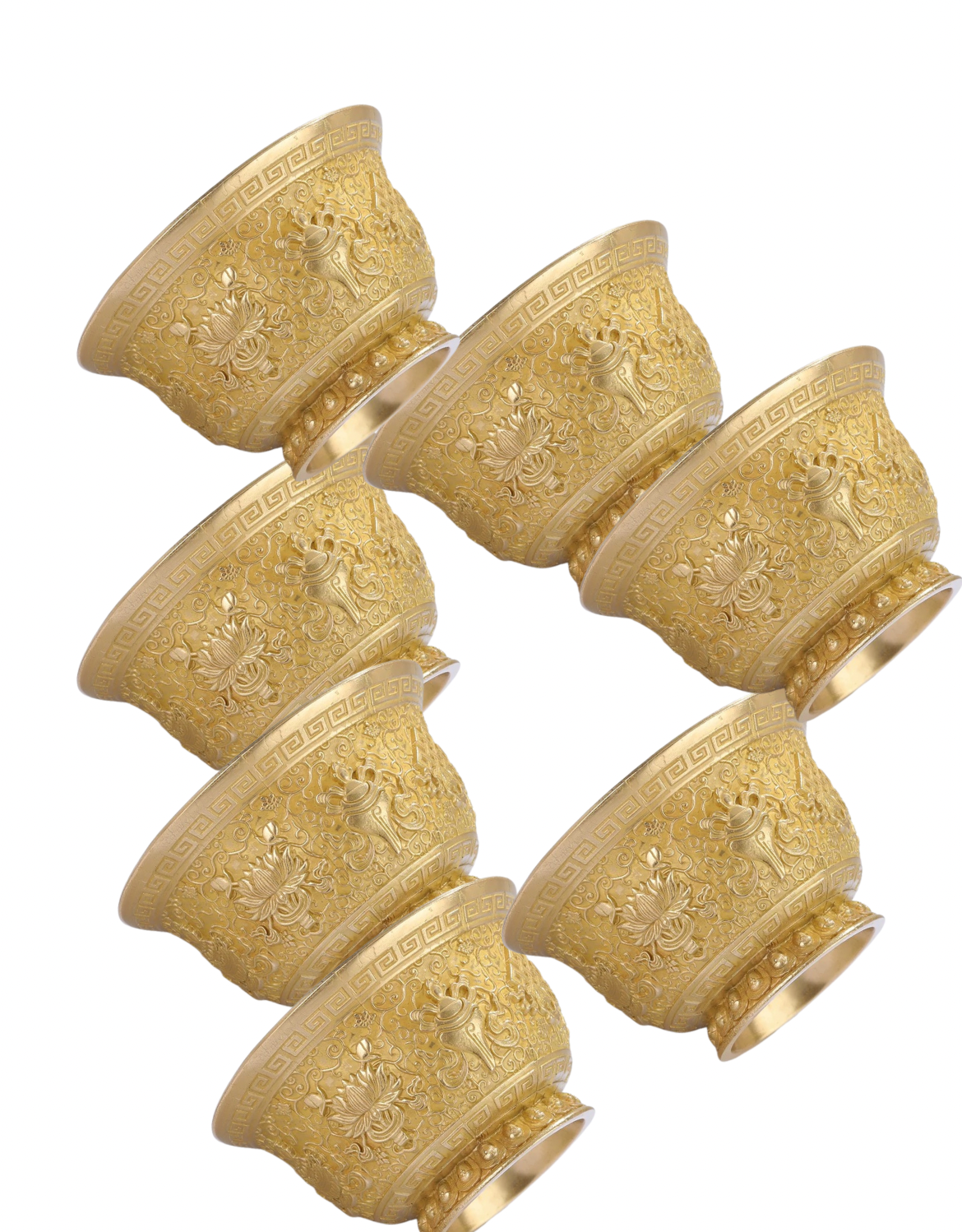 Handcrafted Copper Brass Offering Bowl Tibetan Buddhist Altar Cup for Rituals Meditation Incense Offerings