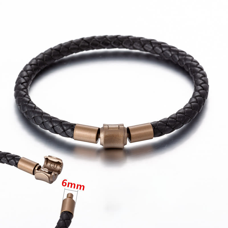 EverestArtstudios Vintage Leather Rope Luck Braid String Bracelet