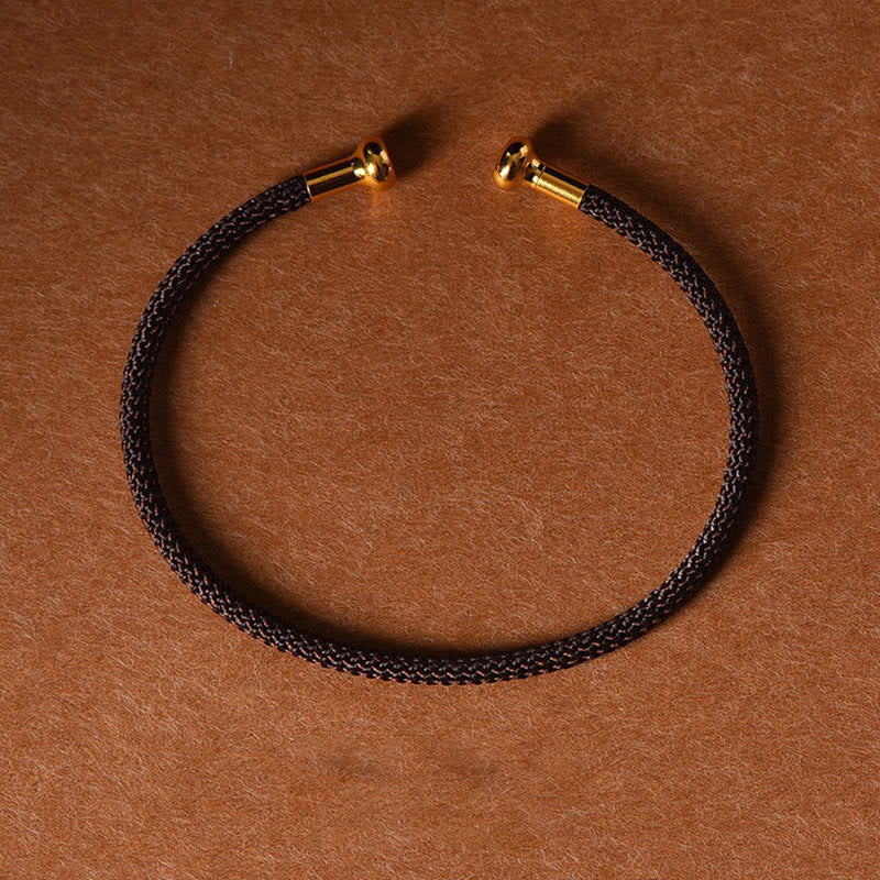 EverestArtstudios Simple Design Handmade Luck Braid String Cuff Bracelet