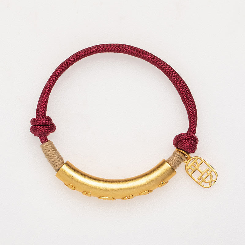 EverestArtstudios 999 Sterling Silver Tibet Handmade Om Mani Padme Hum Fu Character TopRank Character Luck Braided Bracelet