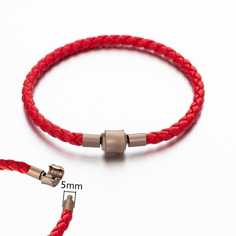 EverestArtstudios Vintage Leather Rope Luck Braid String Bracelet