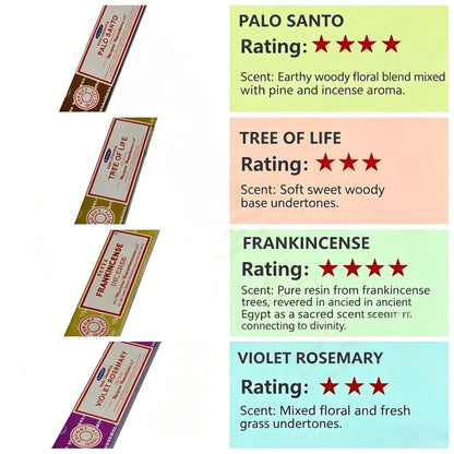 Authentic Nag Champa Sai Baba Incense | Natural Indian Sandalwood & Floral Aroma | 15g / 40g Packs | Meditation & Relaxation Incense Sticks