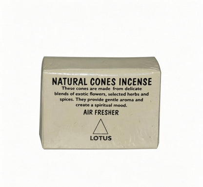 EverestArtStudios Natural Handmade Nepalese Cone Incense – Lotus Himalayan Incense Cones with Ceramic Holder, Meditation & Yoga Aromatherapy, Sandalwood, Night Queen & Floral Scents