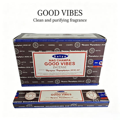 Authentic Nag Champa Sai Baba Incense | Natural Indian Sandalwood & Floral Aroma | 15g / 40g Packs | Meditation & Relaxation Incense Sticks