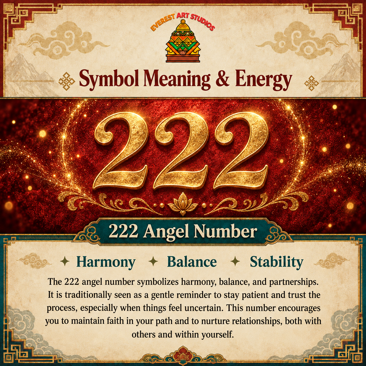 EverestArtstudios 222 Angel Number