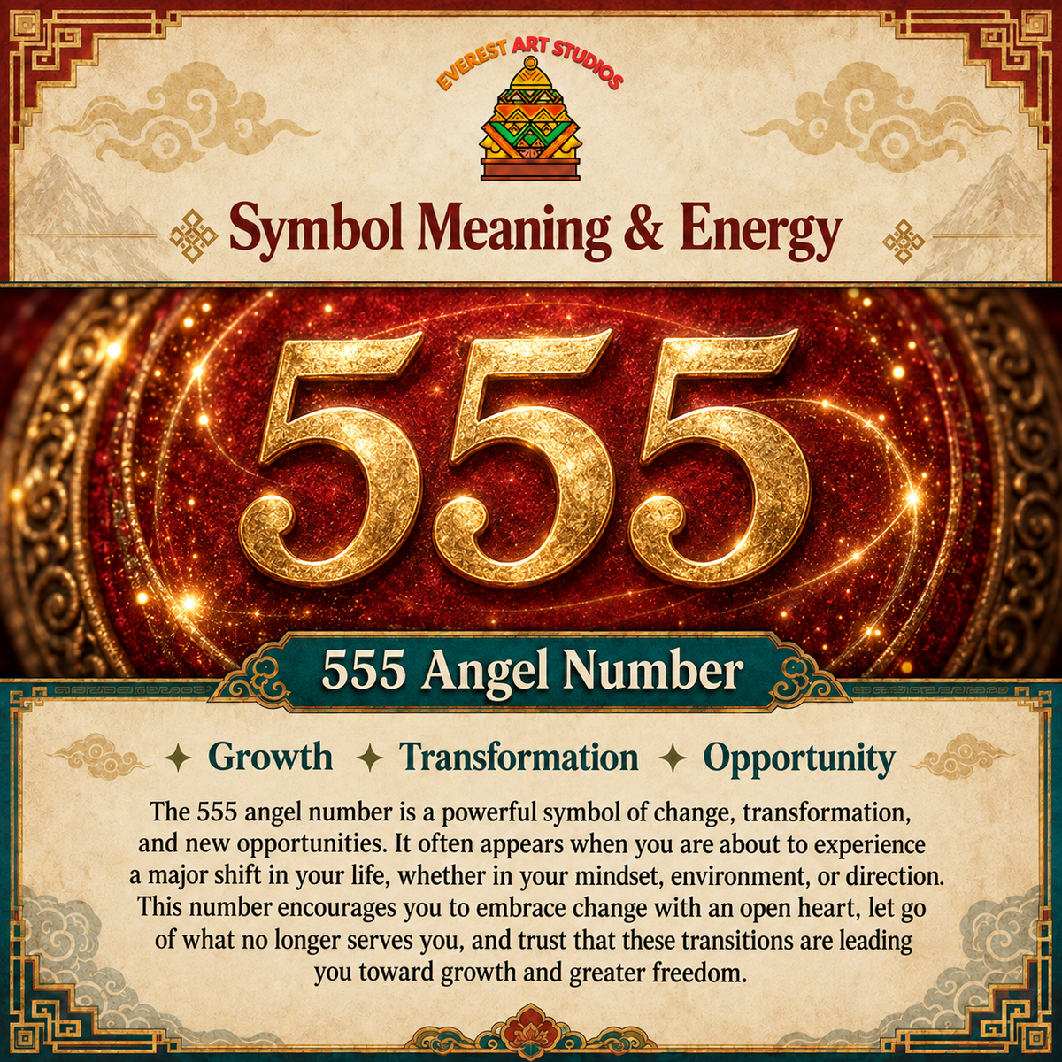 EverestArtstudios 555 Angel Number