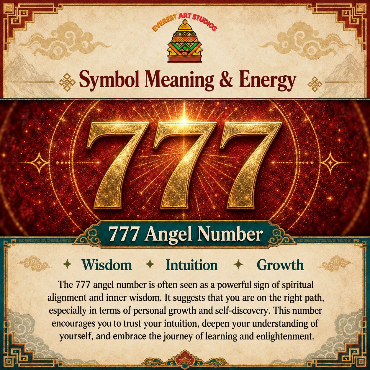 EverestArtstudios 777 Angel Number