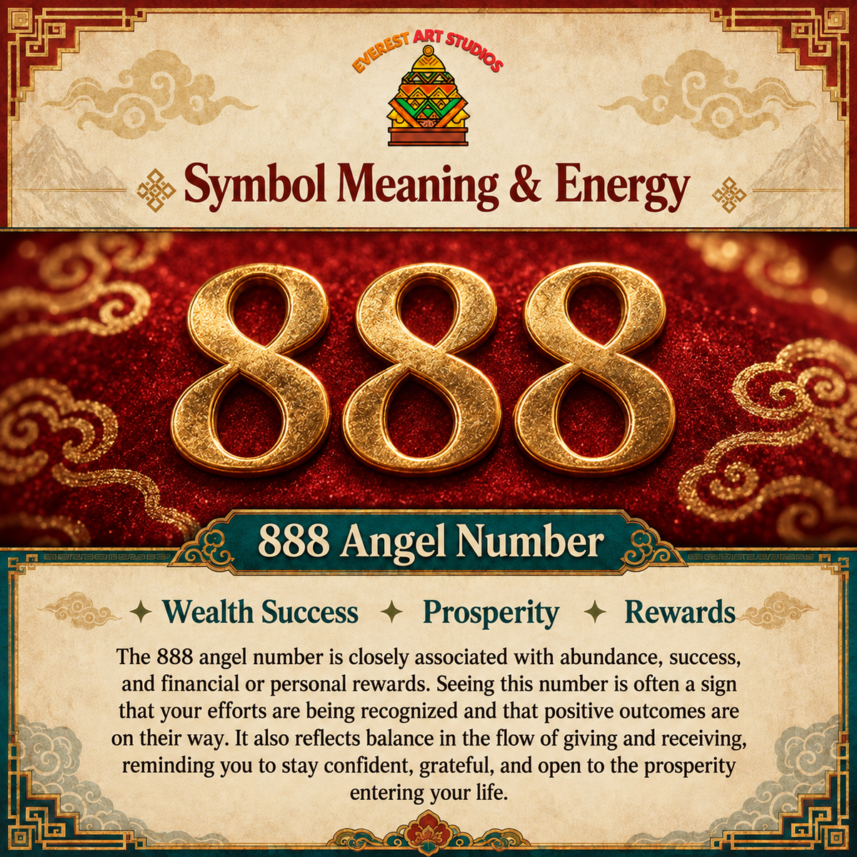 EverestArtstudios 888 Angel Number