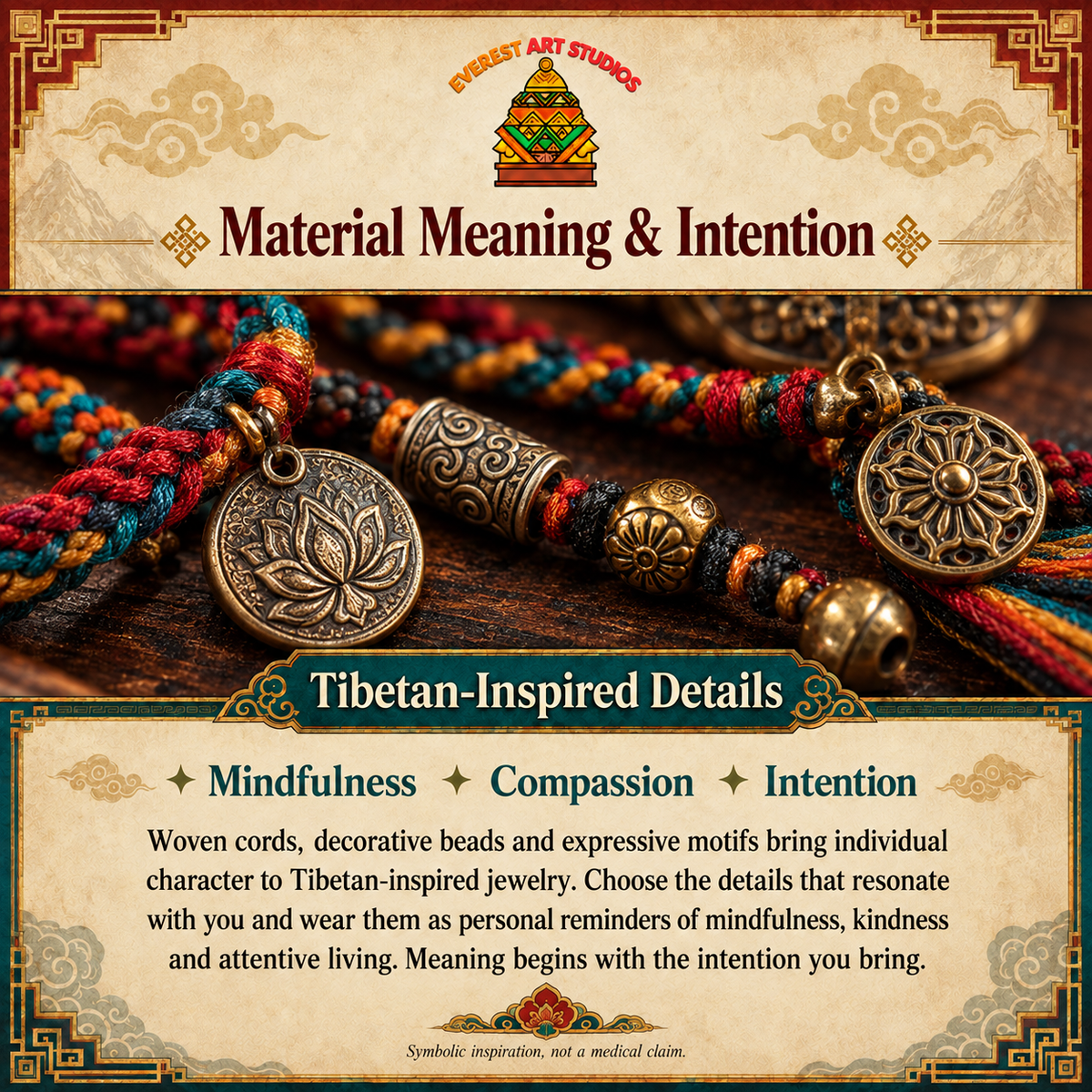 EverestArtstudios Tibetan Details — Material Meaning and Intention