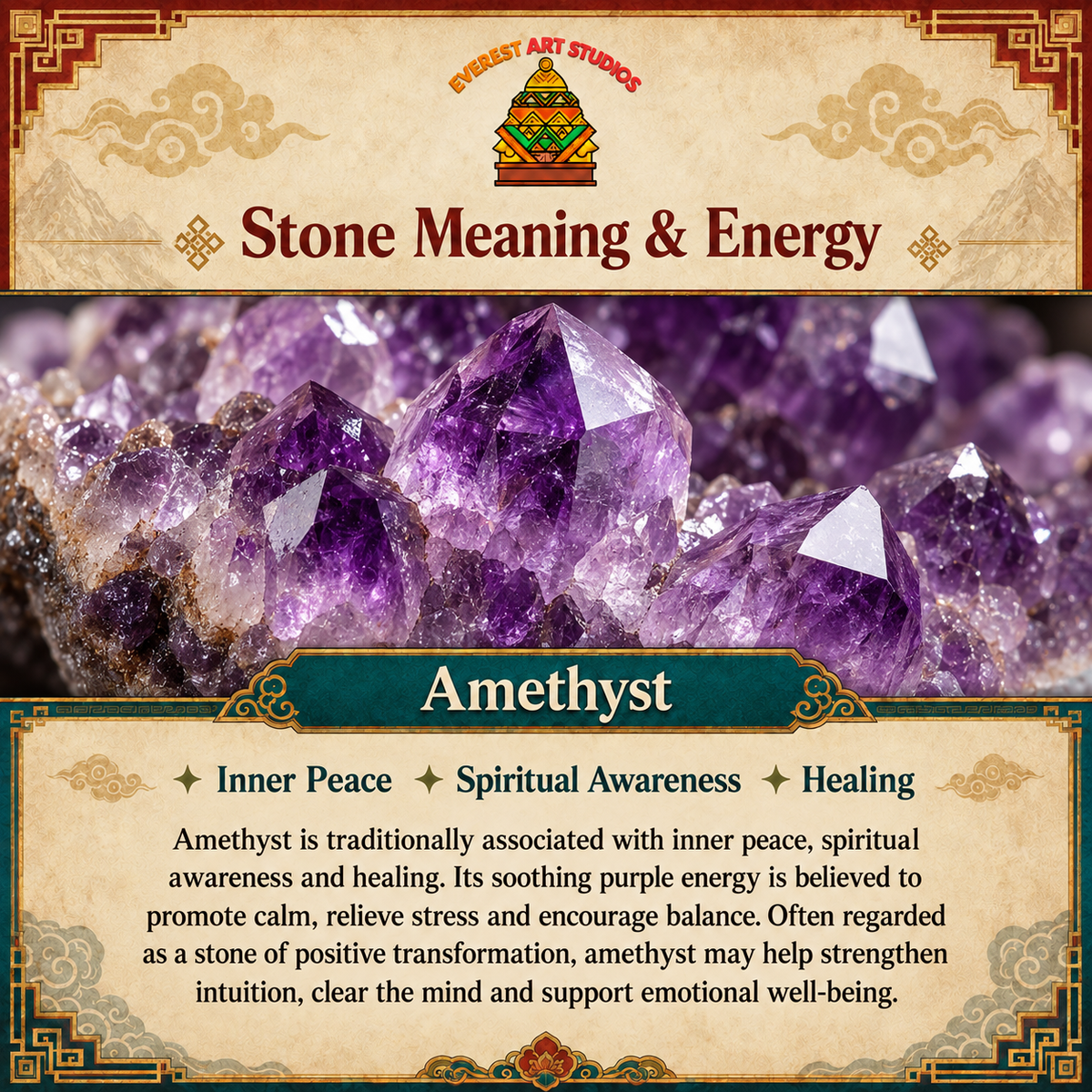EverestArtstudios Amethyst Meaning and Energy