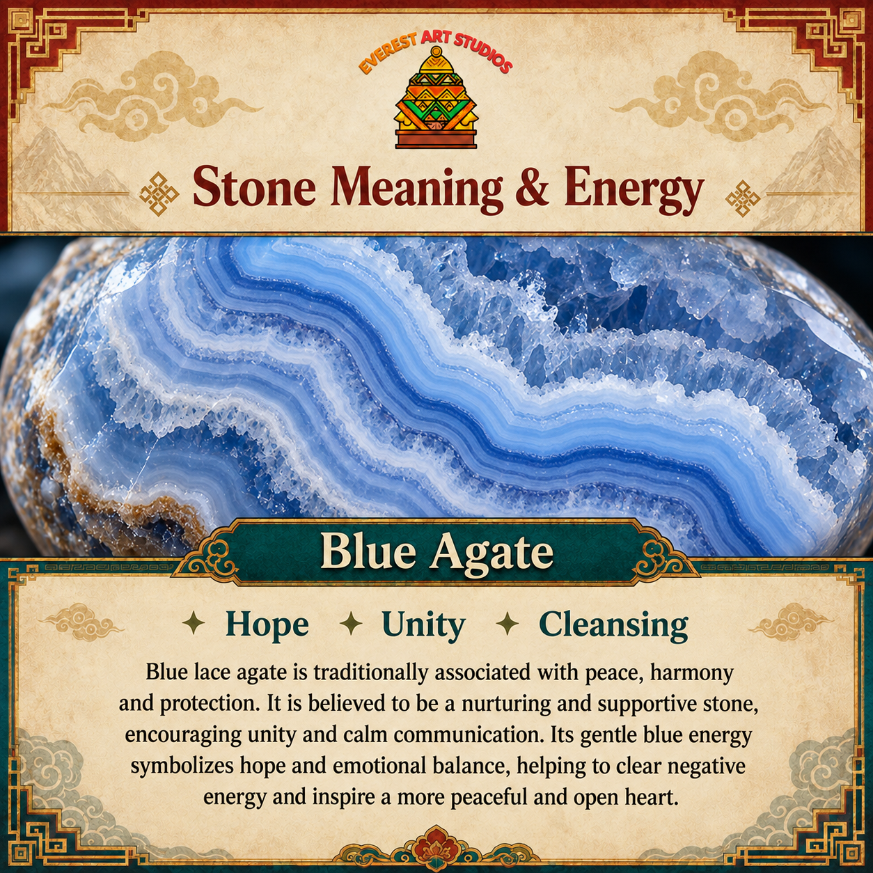 EverestArtstudios Blue Agate