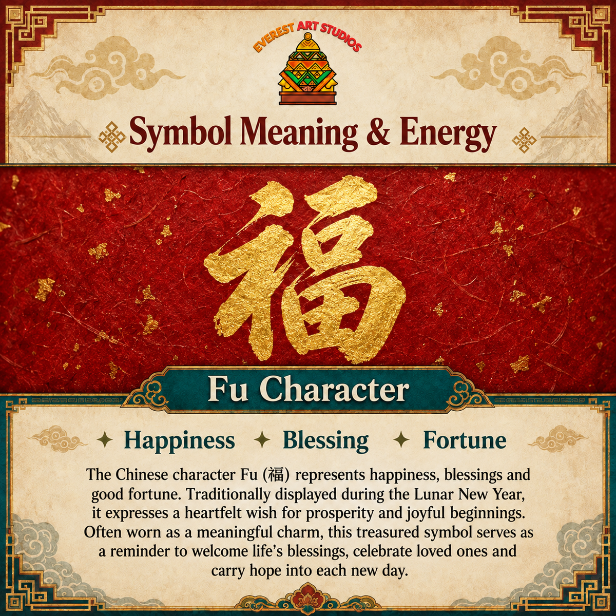 EverestArtstudios Fu Character — Symbol Meaning & Energy