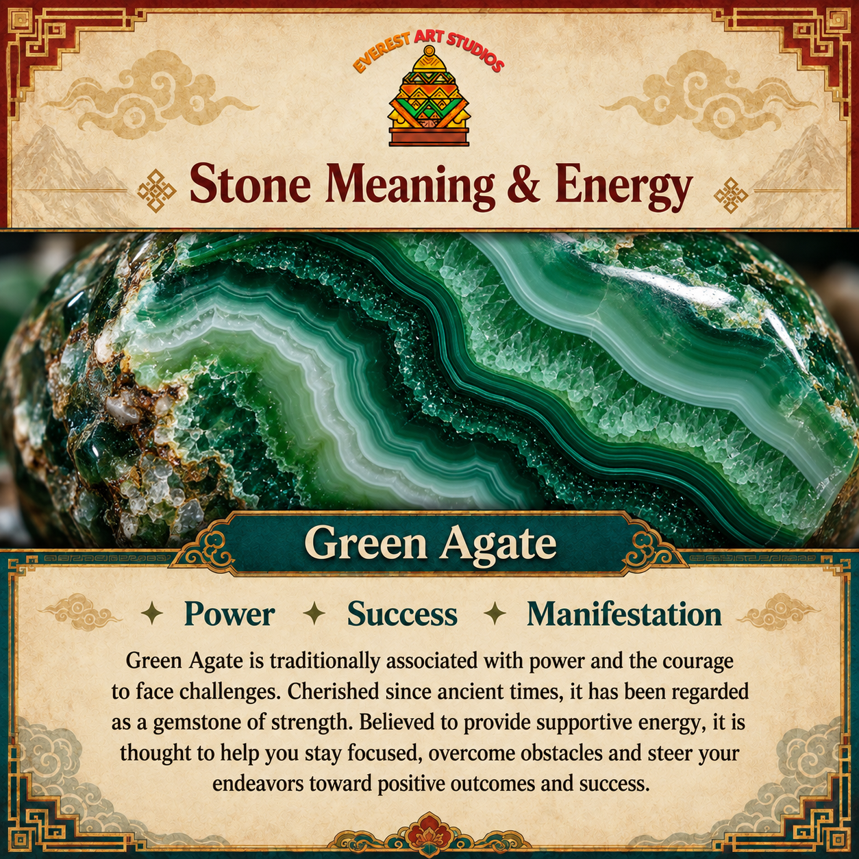 EverestArtstudios Green Agate