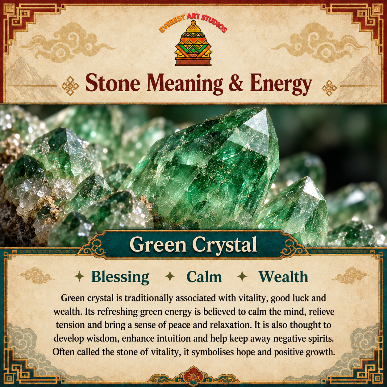 EverestArtstudios Green Crystal