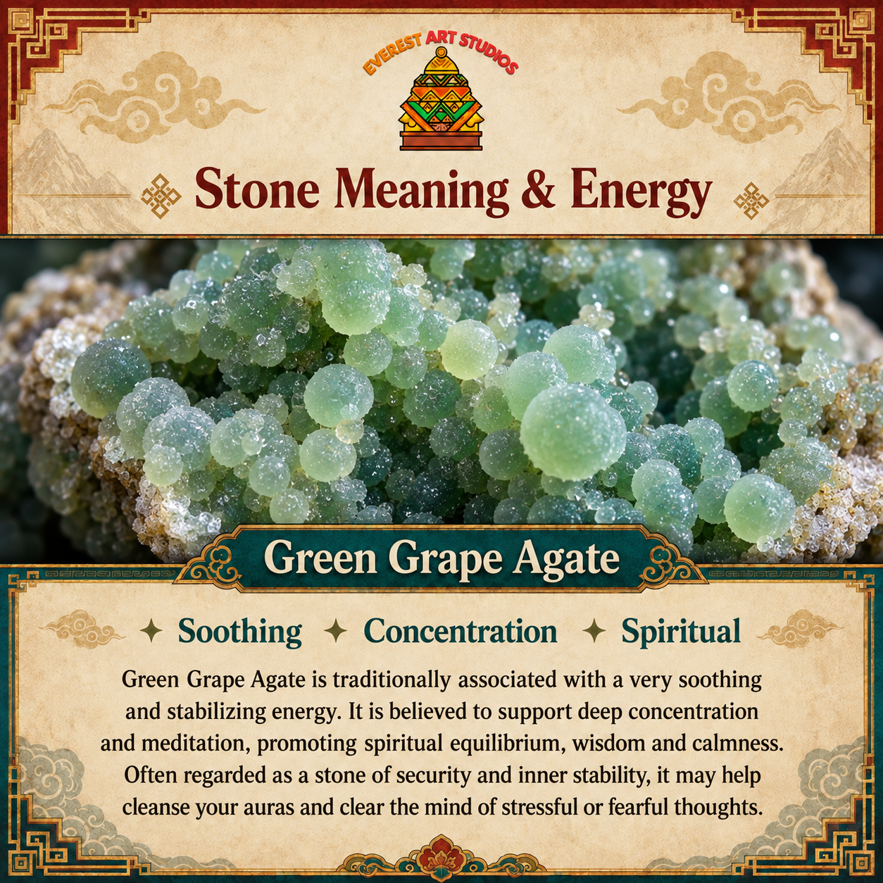 EverestArtstudios Green Grape Agate