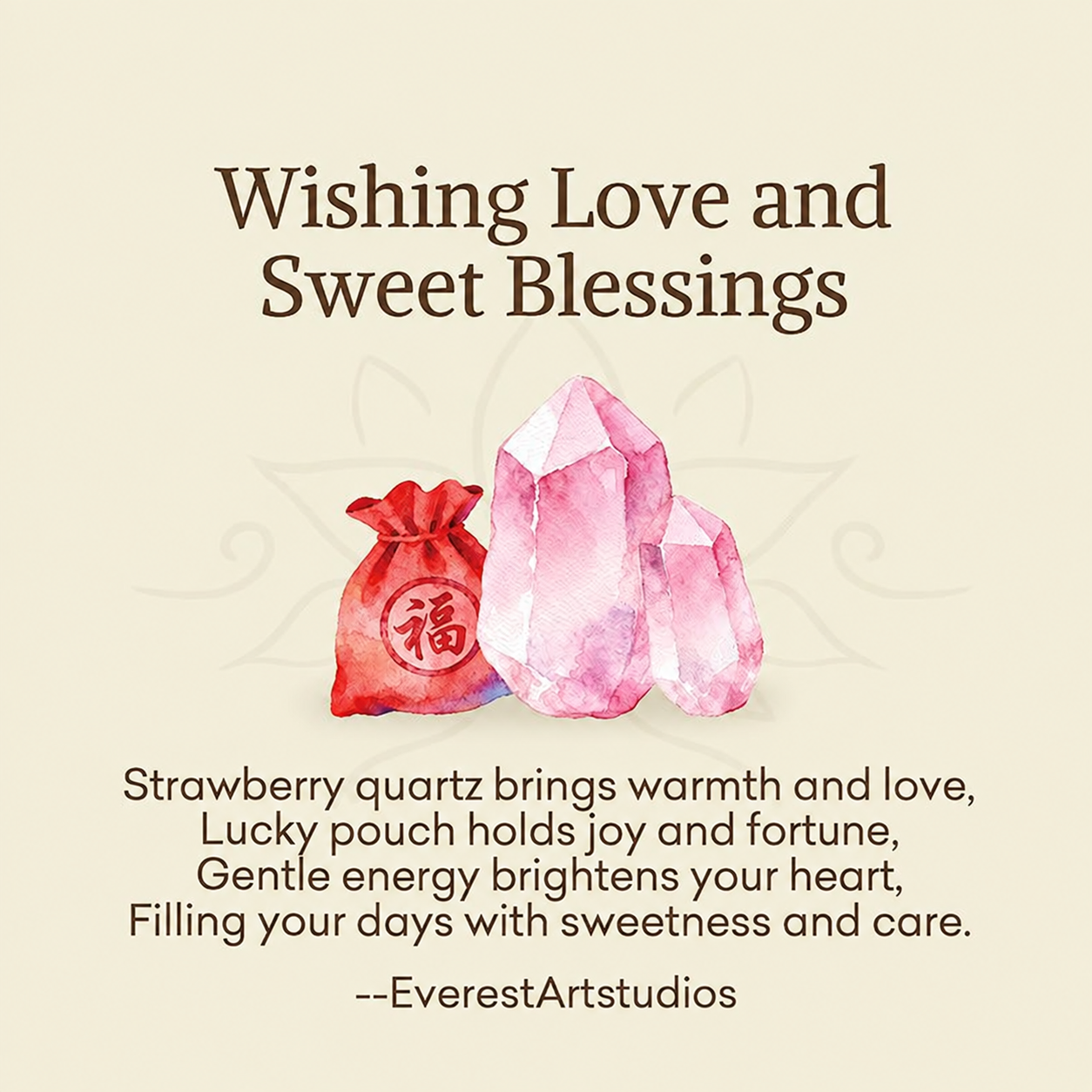 EverestArtstudios Wishing Love and Sweet Blessings