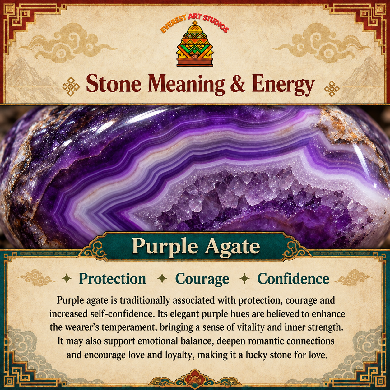 EverestArtstudios Purple Agate