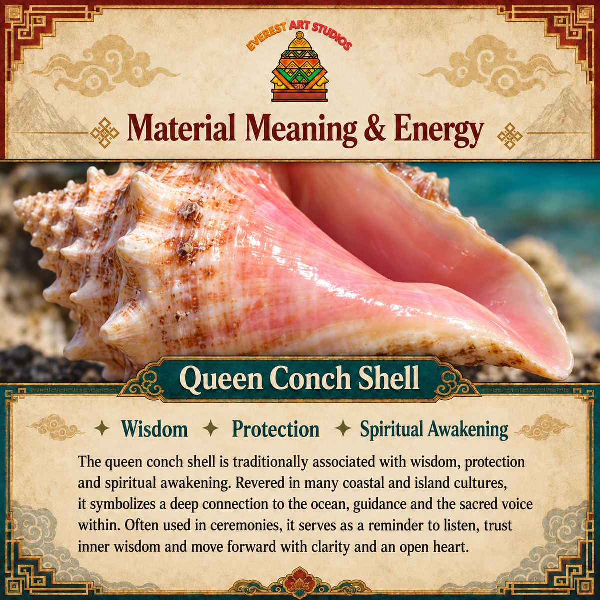 EverestArtstudios Queen Conch Shell