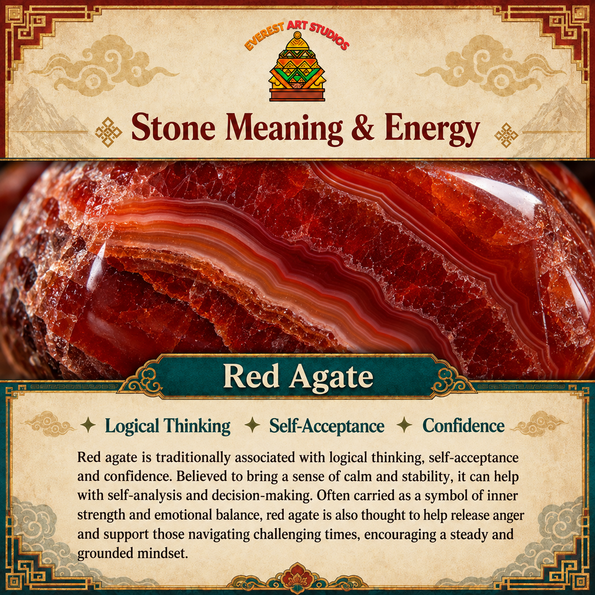 EverestArtstudios Red Agate Meaning and Energy