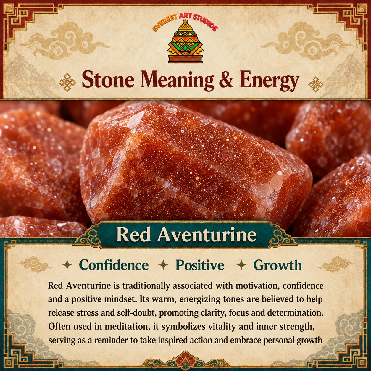 EverestArtstudios Red Aventurine