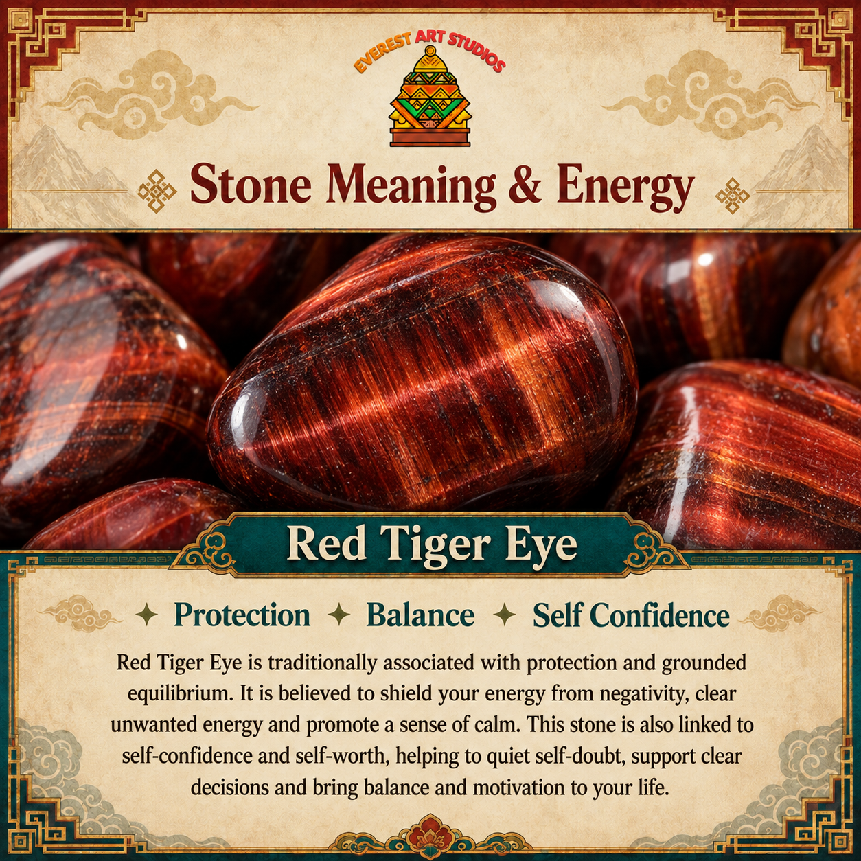 EverestArtstudios Red Tiger Eye
