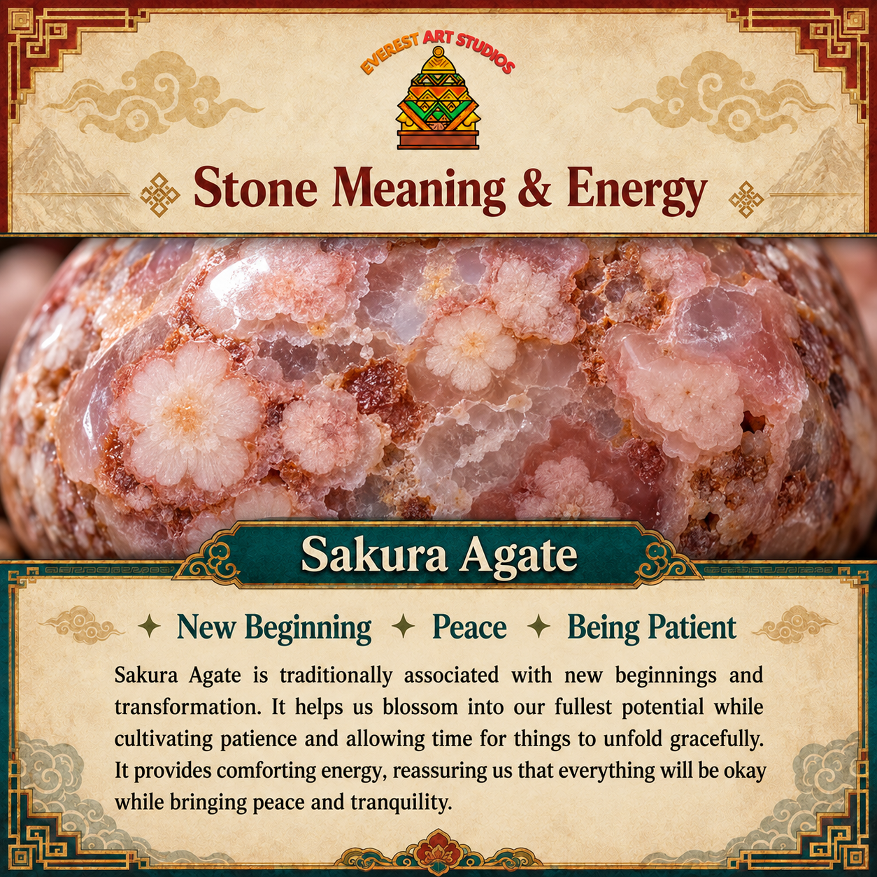 EverestArtstudios Sakura Agate