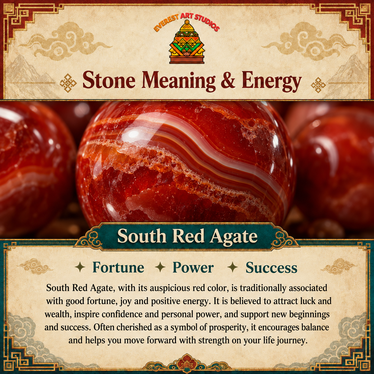 EverestArtstudios South Red Agate