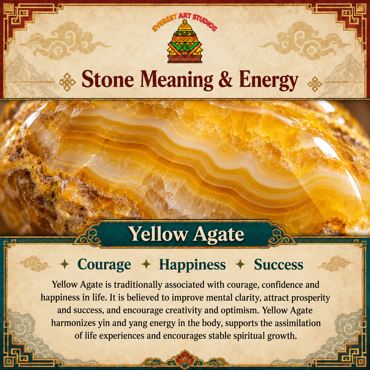 EverestArtstudios Yellow Agate
