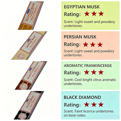 Authentic Nag Champa Sai Baba Incense | Natural Indian Sandalwood & Floral Aroma | 15g / 40g Packs | Meditation & Relaxation Incense Sticks