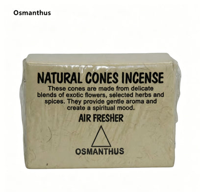 EverestArtStudios Natural Handmade Nepalese Cone Incense – Lotus Himalayan Incense Cones with Ceramic Holder, Meditation & Yoga Aromatherapy, Sandalwood, Night Queen & Floral Scents