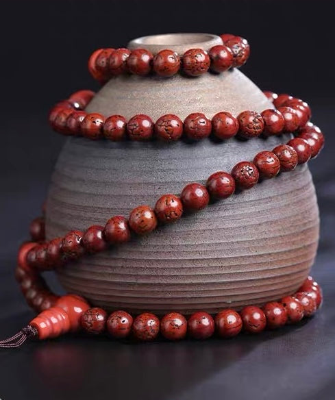 EverestArtStudios Natural Bodhi Seed Mala Necklace | 108 Beads Buddhist Prayer Beads | Multi-Wrap Bracelet & Meditation Necklace
