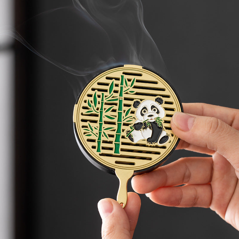 Painted crane incense box, lying incense box, pipa line incense burner, small auspicious cloud disc incense burner, indoor household tea ceremony desktop ornament