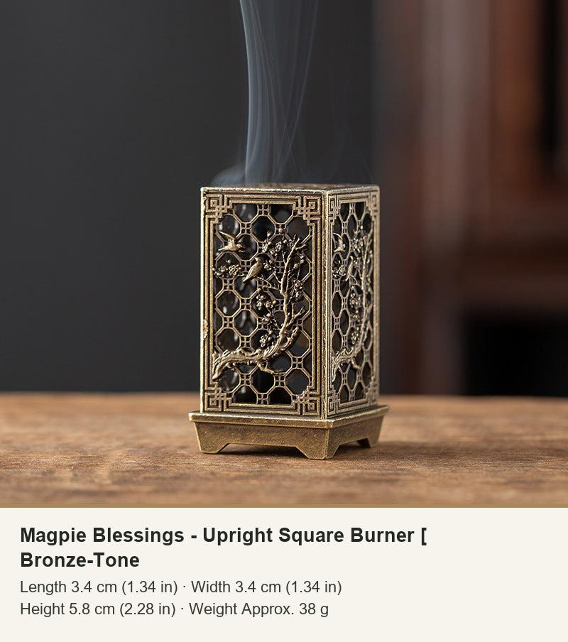 Colección de mini incensarios cuadrados calados