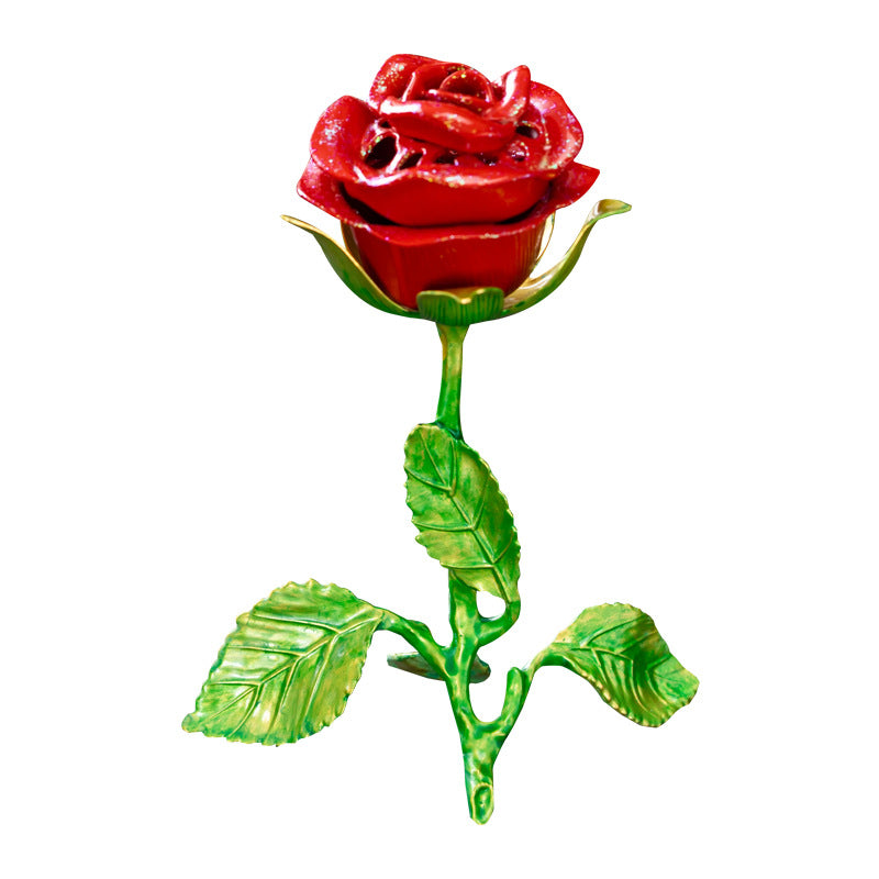 Rosen-Räuchergefäß in Rot oder Grün