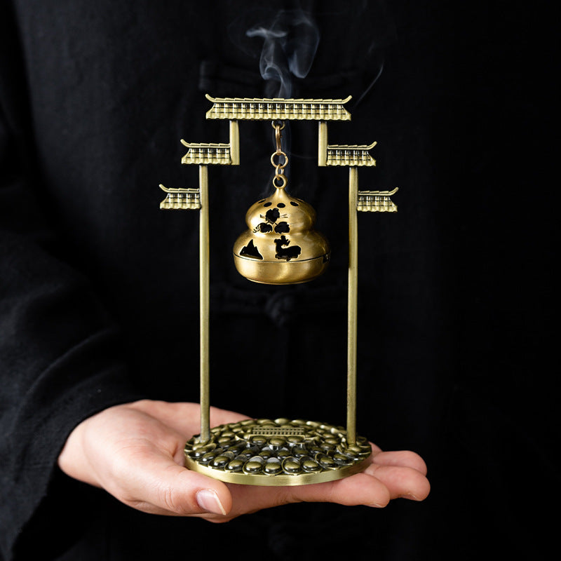 Chinese aromatherapy furnace Nantianmen hanging furnace Xiaoxiangyun incense burner Rizhao Jinshan Fulu hanging furnace ornament
