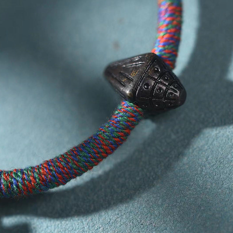 EverestArtstudios Medicine Buddha Ghau Pendant Woven Bracelet