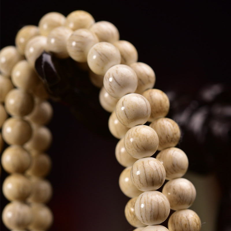 EverestArtstudios Aged Tibetan Camel Bone 108-Bead DIY Strand