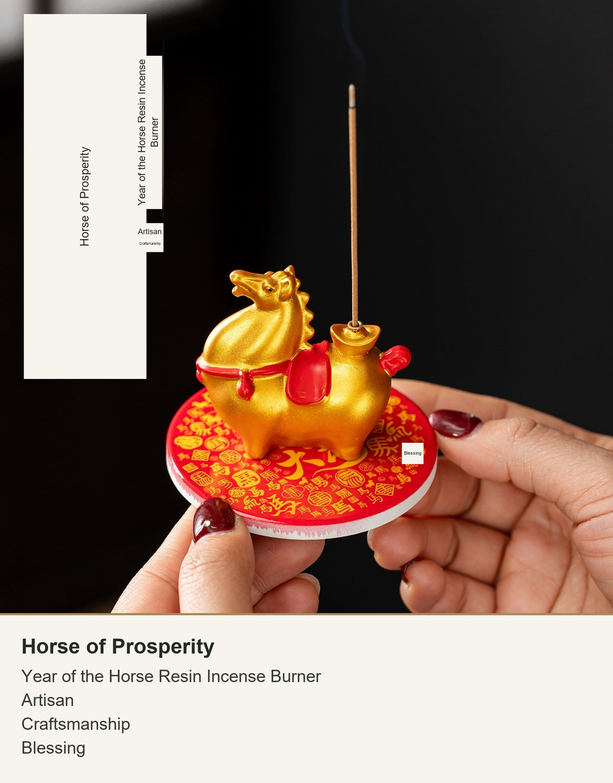 Colección de soportes de incienso Año del Caballo