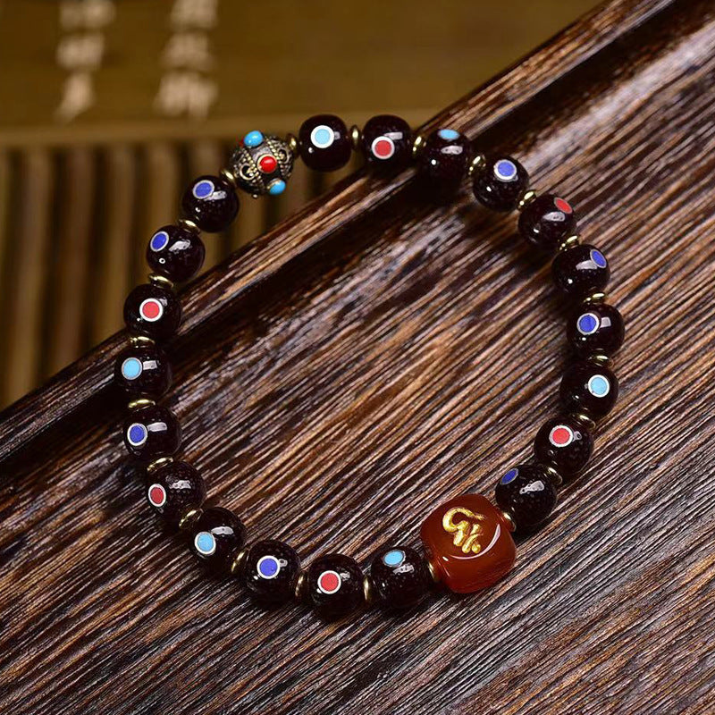 EverestArtstudios Xingyue Bodhi Seed Multicolor Inlay Bracelet