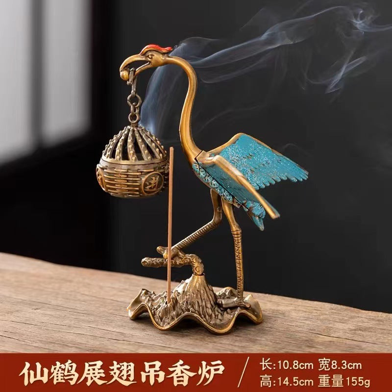 Colección de mini incensarios de loto y Boshan