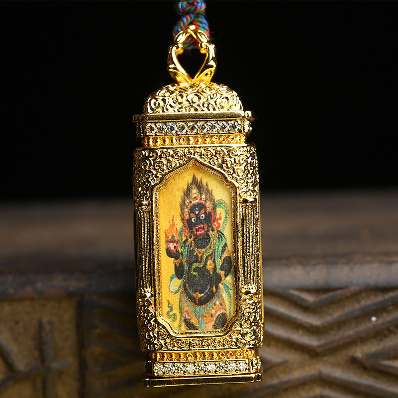 Natural Star and Moon Bodhi Sub-bucket Beads 108 Buddha Beads Wenwan Four-sided Small Thangka Pendant Agate Gawu Box Accessories