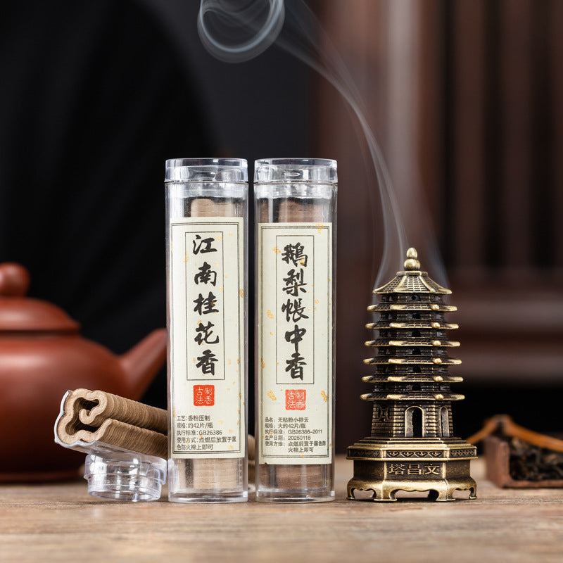 Colección de mini incensarios pagoda Wenchang