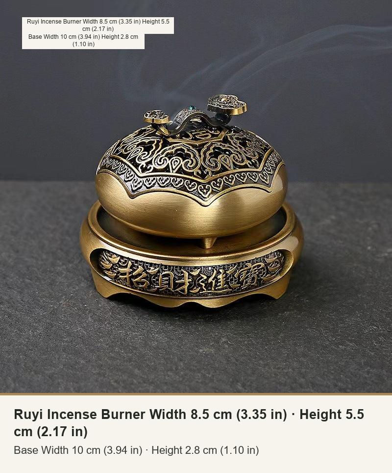 Incensario Ruyi octagonal para espirales