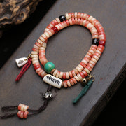 Natural half-blood camel bone plate beads 108 Buddha beads rosary beads plate play beaded feeder coconut pedicle return bone copper accessories