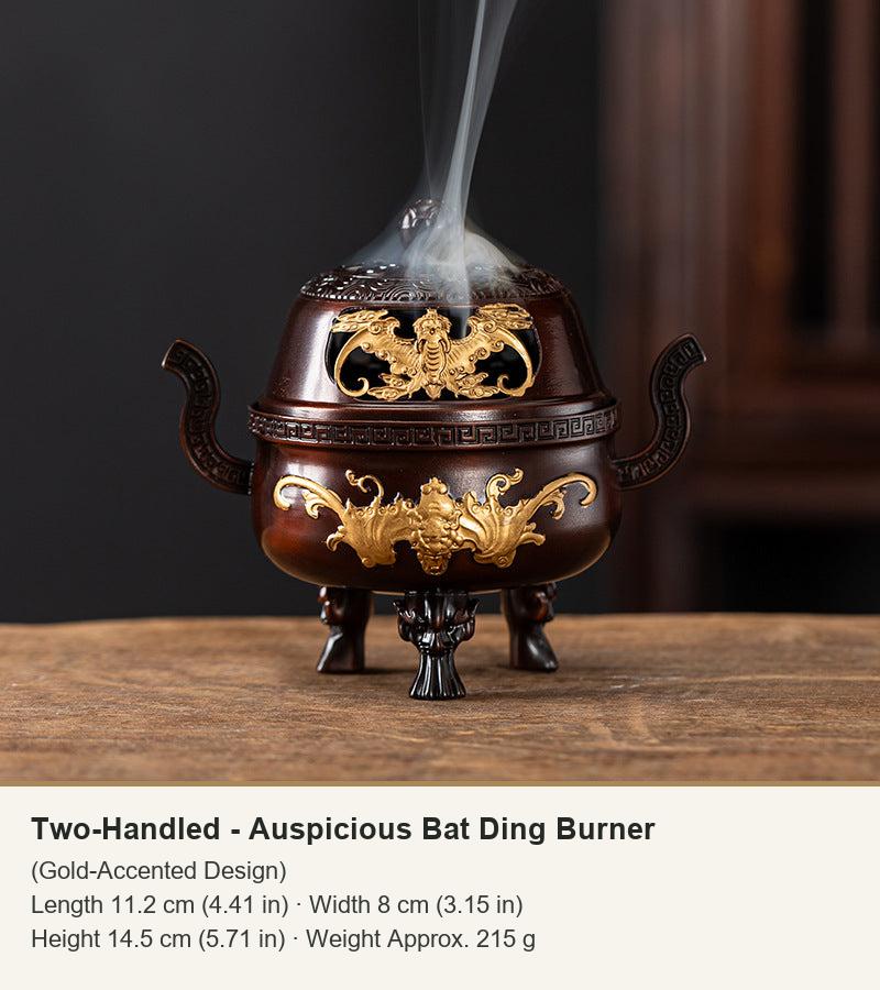 Ding-Räuchergefäße mit Fledermaus und Fabeltieren