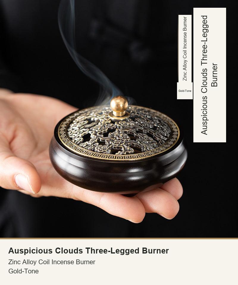 Auspicious Clouds Three-Legged Burner