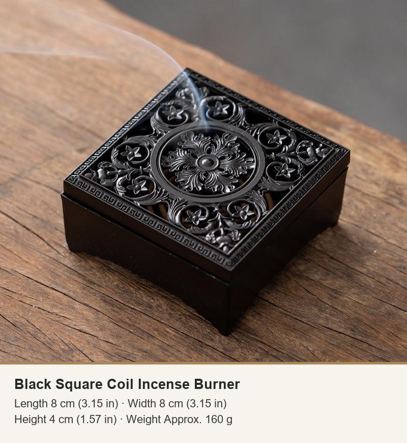 Boîte encens carrée ajourée