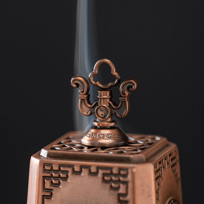 Cross-border aromatherapy burner is a success. Disc incense burner Creative alloy incense burner Household indoor tea ceremony ornament Chinese incense burner
